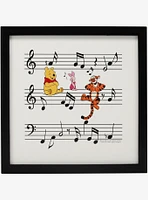 Disney Winnie The Pooh Pooh And Friends Music Notes Framed Wall Decor