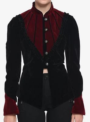 Black Velvet Goth Jacket