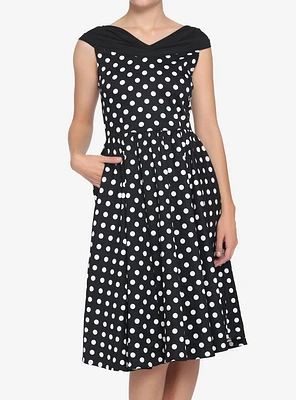Black White Polka Dot Dress