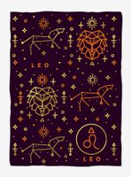 Leo Astrology Weighted Blanket