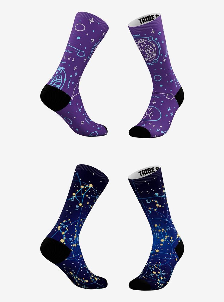 Pisces Astrology Socks 2 Pack