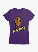 Scooby-Doo Ruh-Roh! Shaggy And Scooby Girls T-Shirt