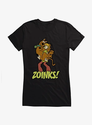 Scooby-Doo Zoinks! Shaggy And Scooby Girls T-Shirt