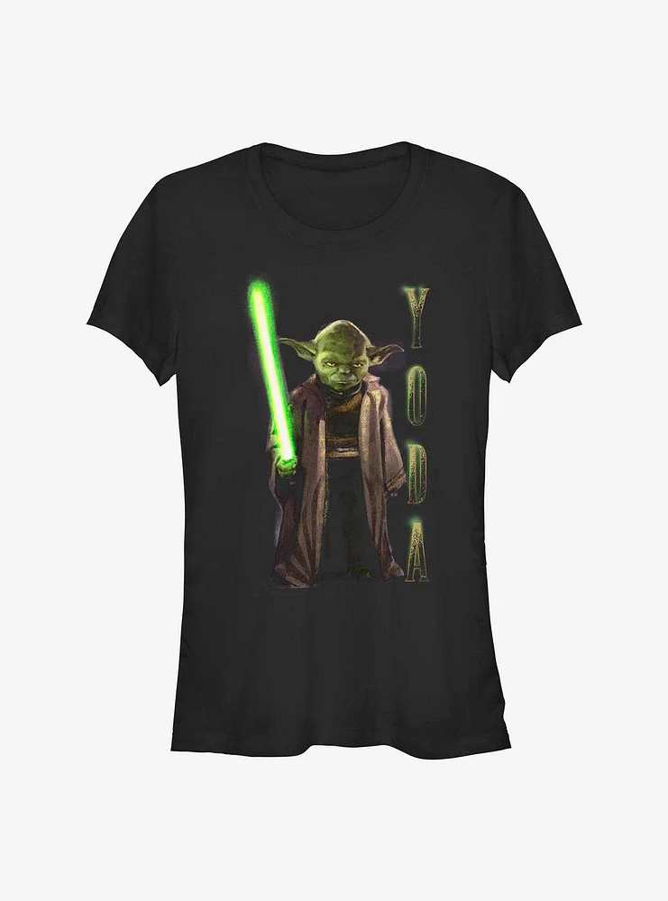 Star Wars: The High Republic Yoda Hero Shot Girls T-Shirt