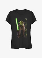 Star Wars: The High Republic Yoda Hero Shot Girls T-Shirt