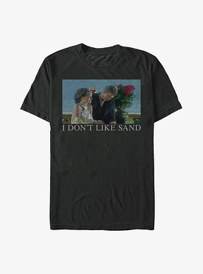 Star Wars Padme And Anakin I Don't Like Sand Meme T-Shirt