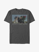 Star Wars Padme And Anakin I Don't Like Sand Meme T-Shirt