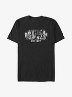 Star Wars Logo Filled Characters EST. 1977 T-Shirt