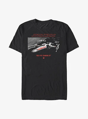 Star Wars Red Five Standing By T-Shirt