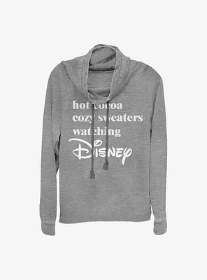 Disney Channel Cozy Vibes Cowlneck Long-Sleeve Girls Top