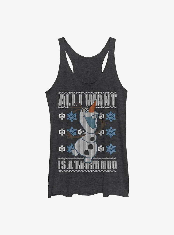 Disney Frozen Warm Hug Ugly Sweater Girls Tank