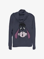 Disney Winnie The Pooh Eeyore Big Face Cowlneck Long-Sleeve Girls Top