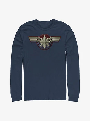 Marvel Captain Logo Long-Sleeve T-Shirt