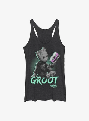 Marvel Guardians Of The Galaxy Neon Baby Groot Girls Tank
