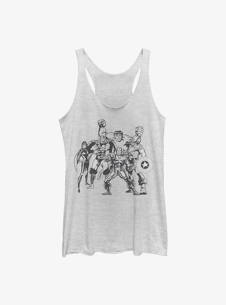 Marvel Avengers Retro Group Girls Tank