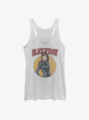 Marvel Black Widow Retro Cartoon Girls Tank