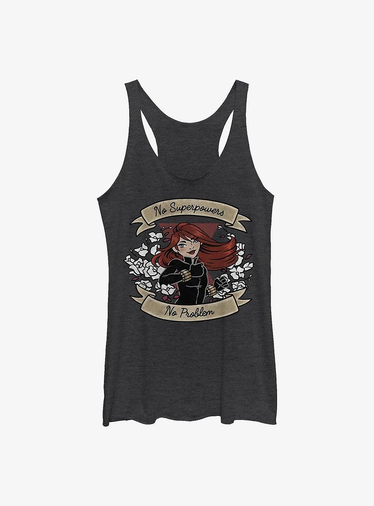 Marvel Black Widow No Superpowers Problem Girls Tank