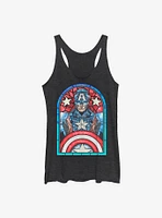 Marvel Captain America Stained Glass Girls Tank