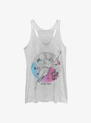 Marvel Captain Comic Cityscape Girls Tank