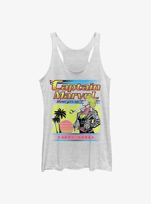 Marvel Captain Carol Corps Girls Tank