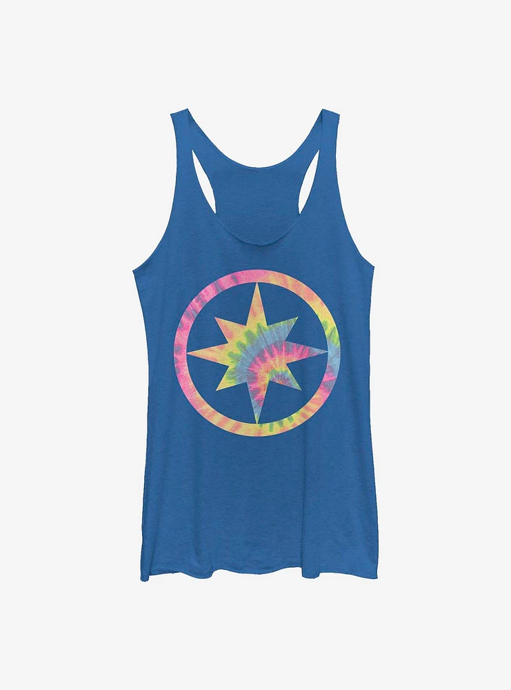 Marvel Captain Logo Tie-Dye Girls Tank