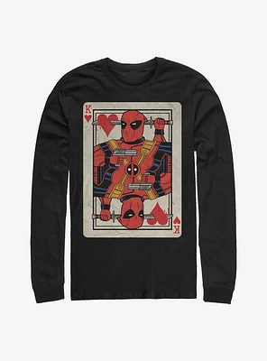 Marvel Deadpool King Card Long-Sleeve T-Shirt