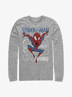 Marvel Spider-Man Spidey Doodle Thoughts Long-Sleeve T-Shirt