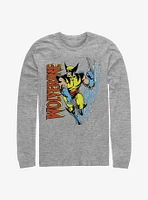 Marvel X-Men Wolverine Claw Flip Long-Sleeve T-Shirt