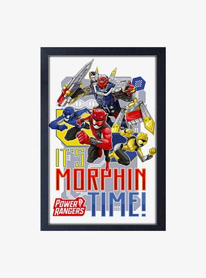 Mighty Morphin Power Rangers Morphin' Time Framed Wood Wall Art