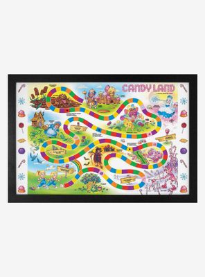 Candy Land Game Board Framed Wood Wall Art