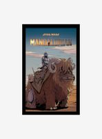 Star Wars The Mandalorian Mythosaur Framed Wood Wall Art