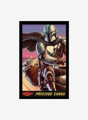 Star Wars The Mandalorian Precious Cargo Framed Wood Wall Art