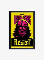 Star Wars Useless To Resist Pop Framed Wood Wall Art