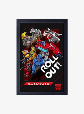 Transformers Autobot Roll Out Framed Wood Wall Art
