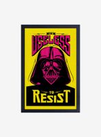 Star Wars Useless To Resist Pop Framed Wood Wall Art