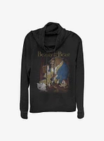 Disney Beauty And The Beast Poster Cowlneck Long-Sleeve Girls Top