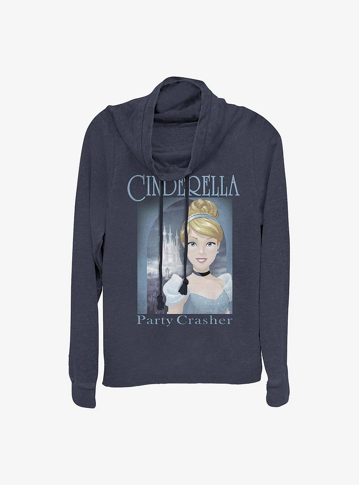 Disney Cinderella Poster Cowlneck Long-Sleeve Girls Top