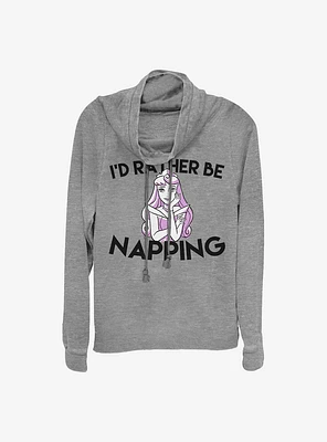 Disney Sleeping Beauty I'd Rather Be Napping Cowlneck Long-Sleeve Girls Top
