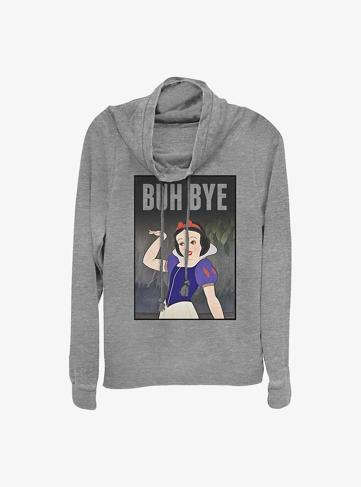 Disney Snow White Buh Bye Cowlneck Long-Sleeve Girls Top