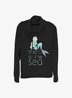 Disney The Little Mermaid Heart Of Sea Cowlneck Long-Sleeve Girls Top