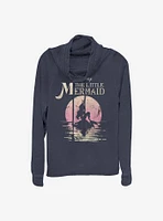 Disney The Little Mermaid Moon Cowlneck Long-Sleeve Girls Top