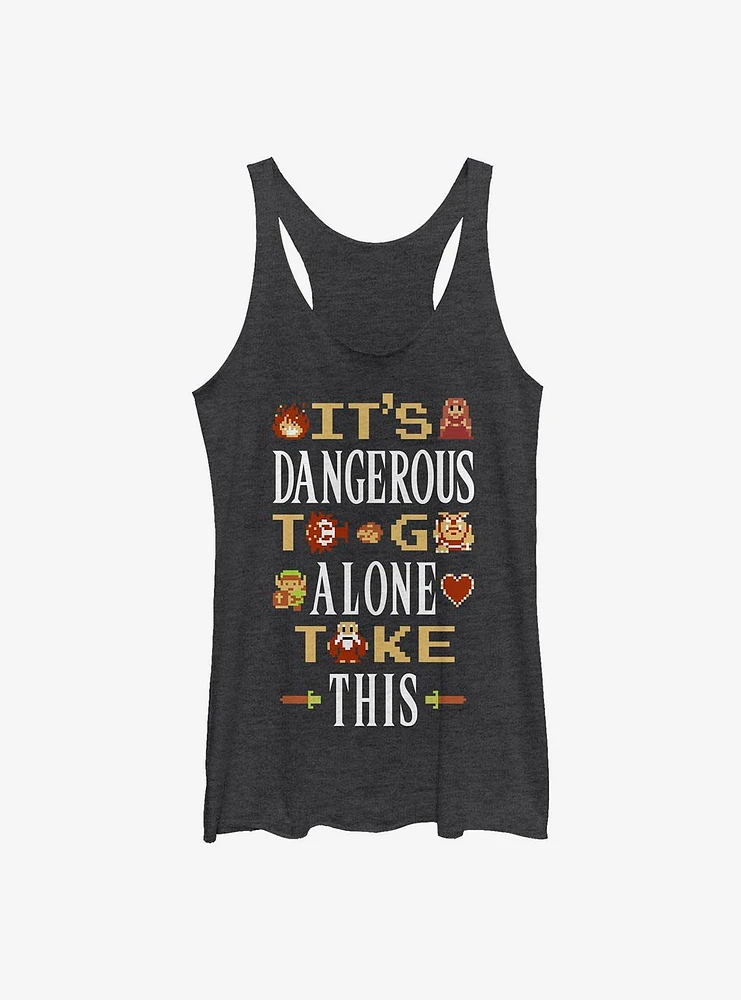 The Legend Of Zelda Don't Go Alone Girls Tank