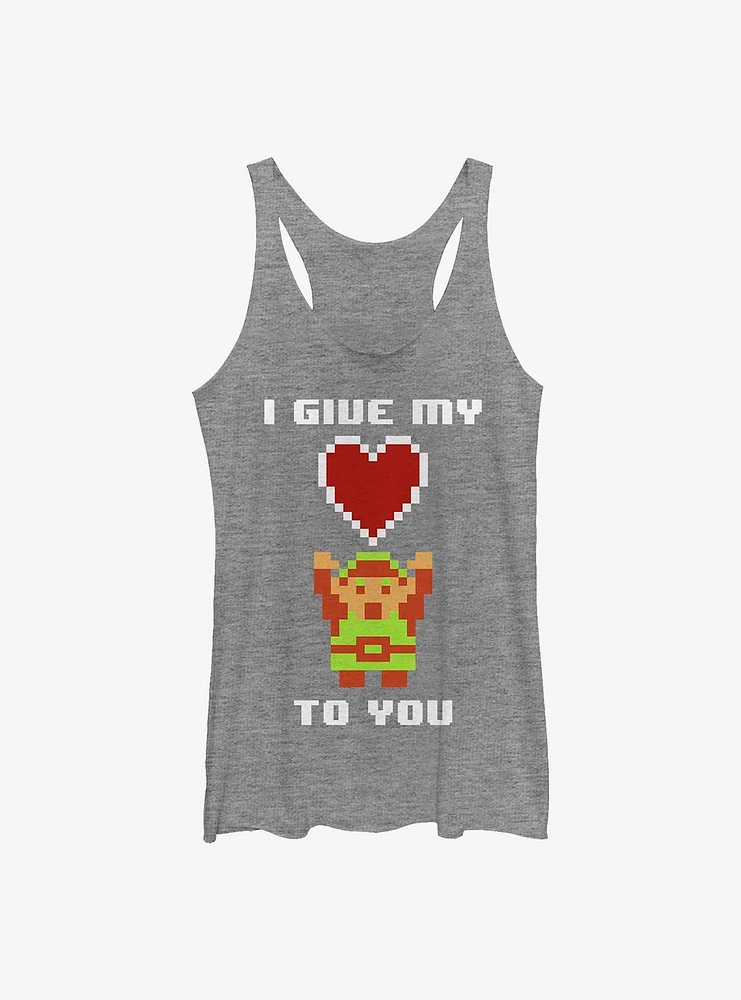 The Legend Of Zelda Give My Heart Pixel Girls Tank