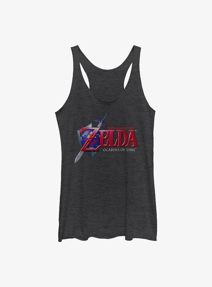 The Legend Of Zelda Ocarina Time Logo Girls Tank