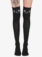 Black Cat Over-The-Knee Socks