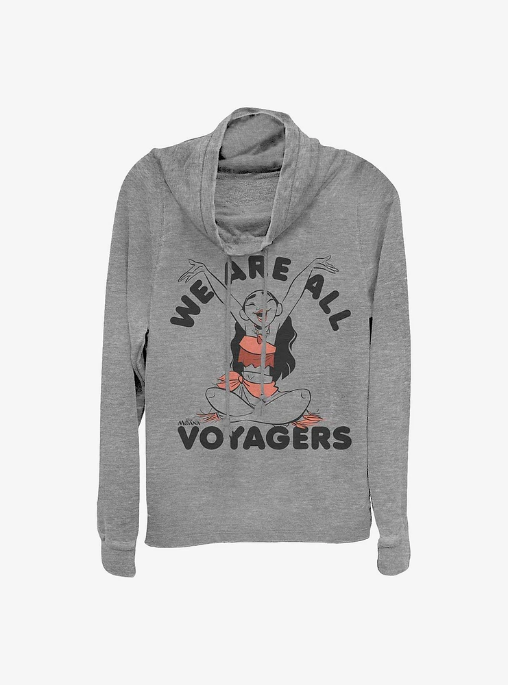 Disney Moana Voyagers Cowlneck Long-Sleeve Girls Top