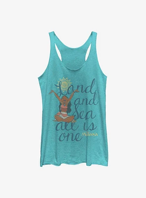 Disney Moana Land And Sea Girls Tank