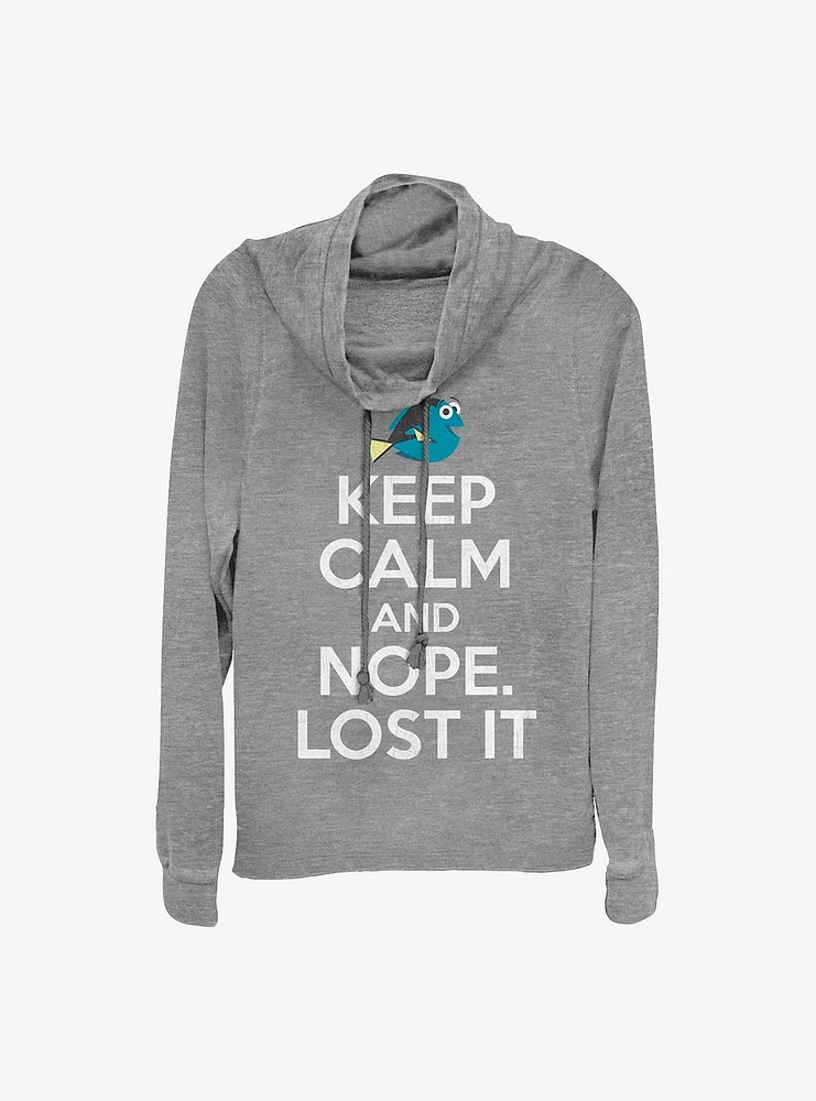 Disney Pixar Finding Nemo Keep Calm Cowlneck Long-Sleeve Girls Top