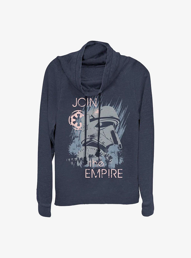 Star Wars Rogue One: A Story Join The Empire Cowlneck Long-Sleeve Girls Top