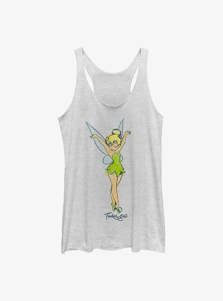 Disney Tinker Bell Tink Watercolor Girls Tank